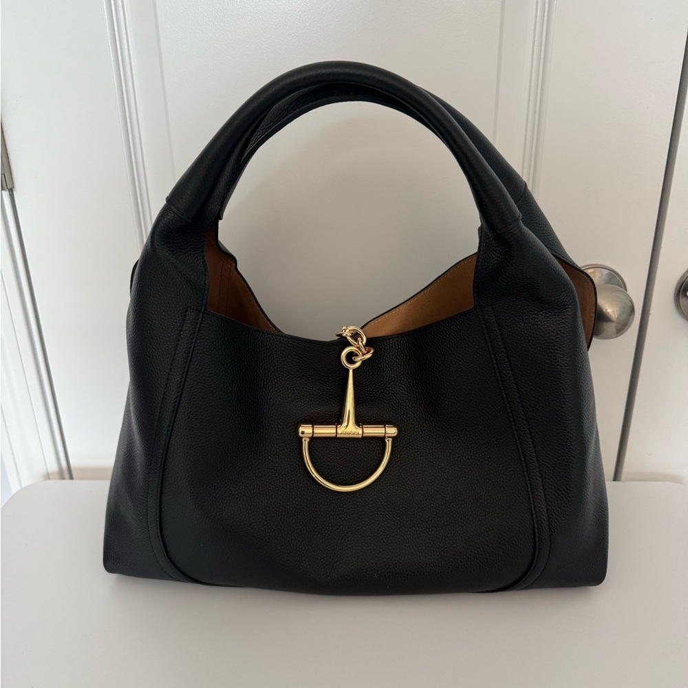 Elegant Black Leather Handbag